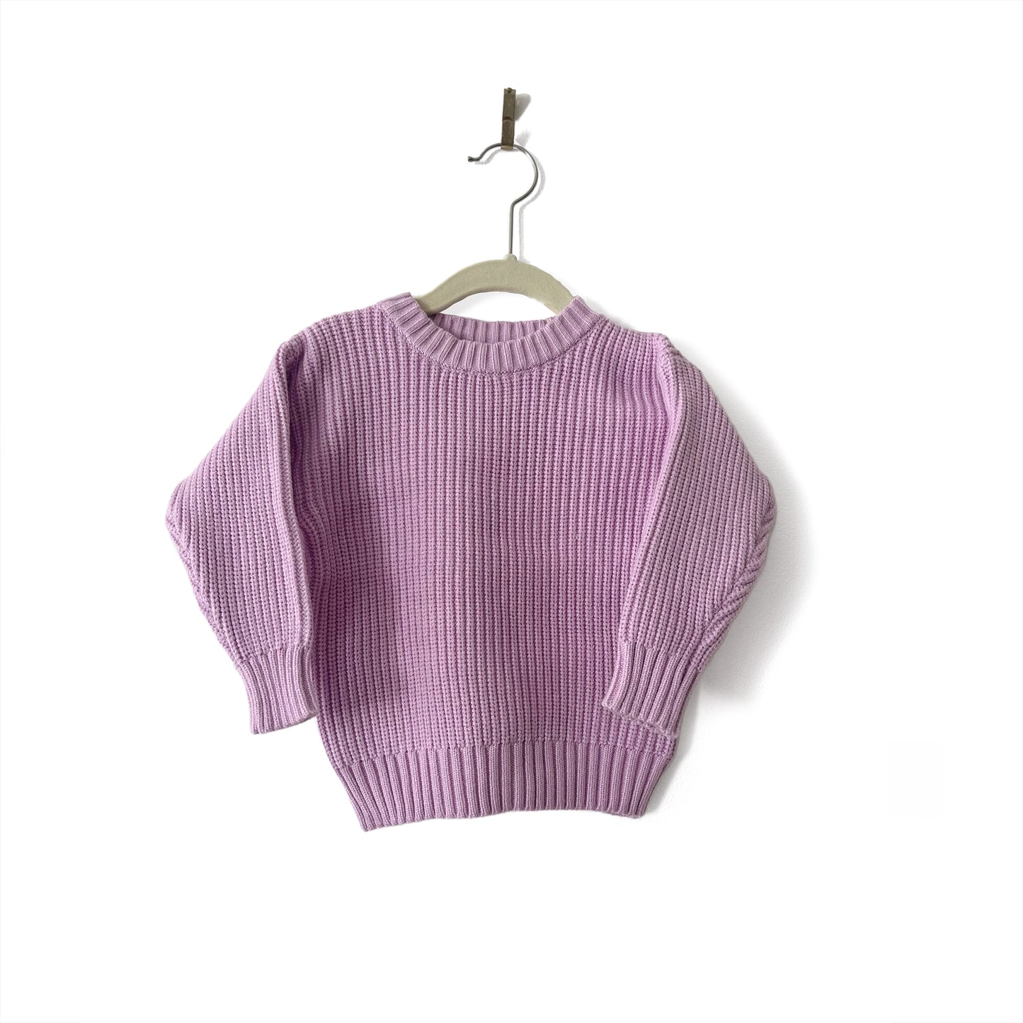 Lavender Hand Embroidered Sweater