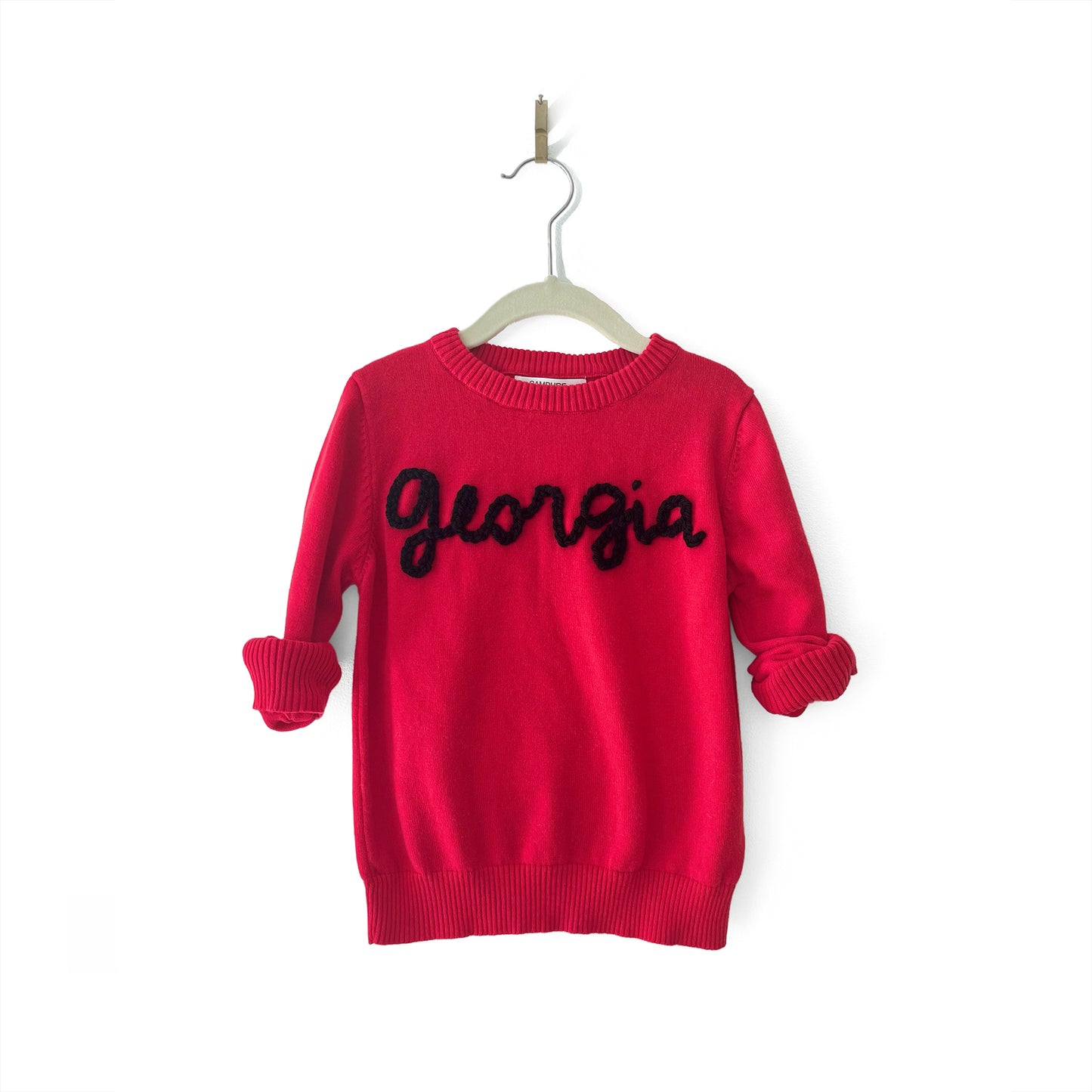 Georgia Hand Embroidered Sweater For Big Kids