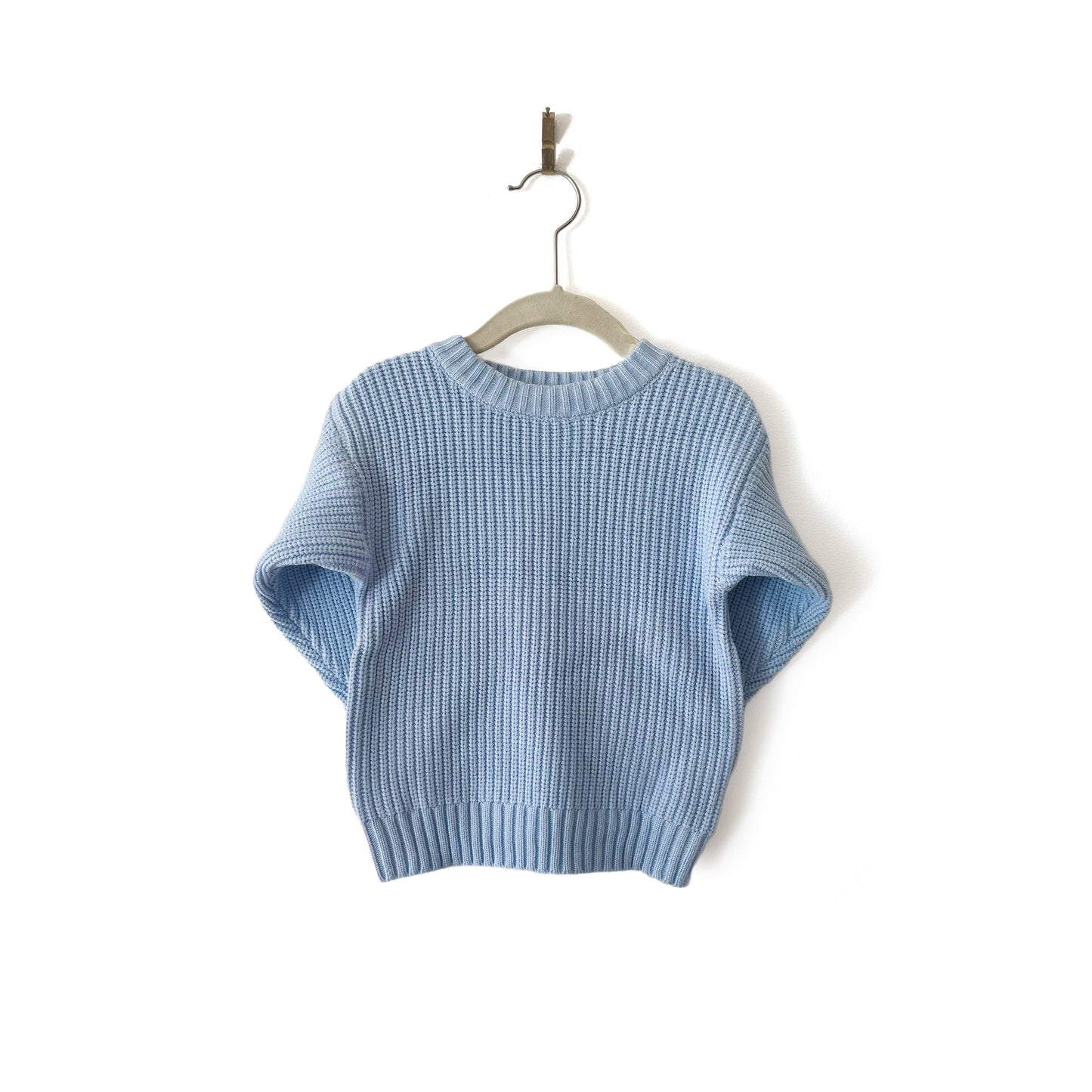 Sky Blue Hand Embroidered Sweater