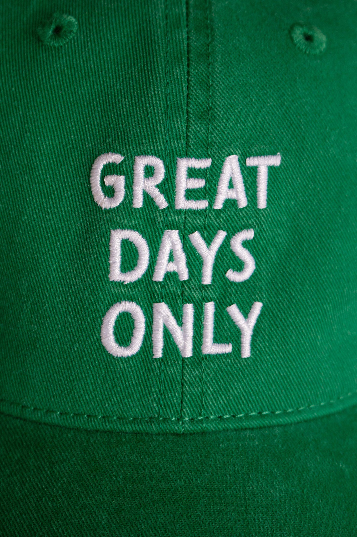 Great Days Only Hat - Green